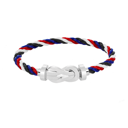 [Opulent Aurora]CHANCE LARGE 8 FIGURE BUCKLE NO DIAMOND BRACELET SILVER