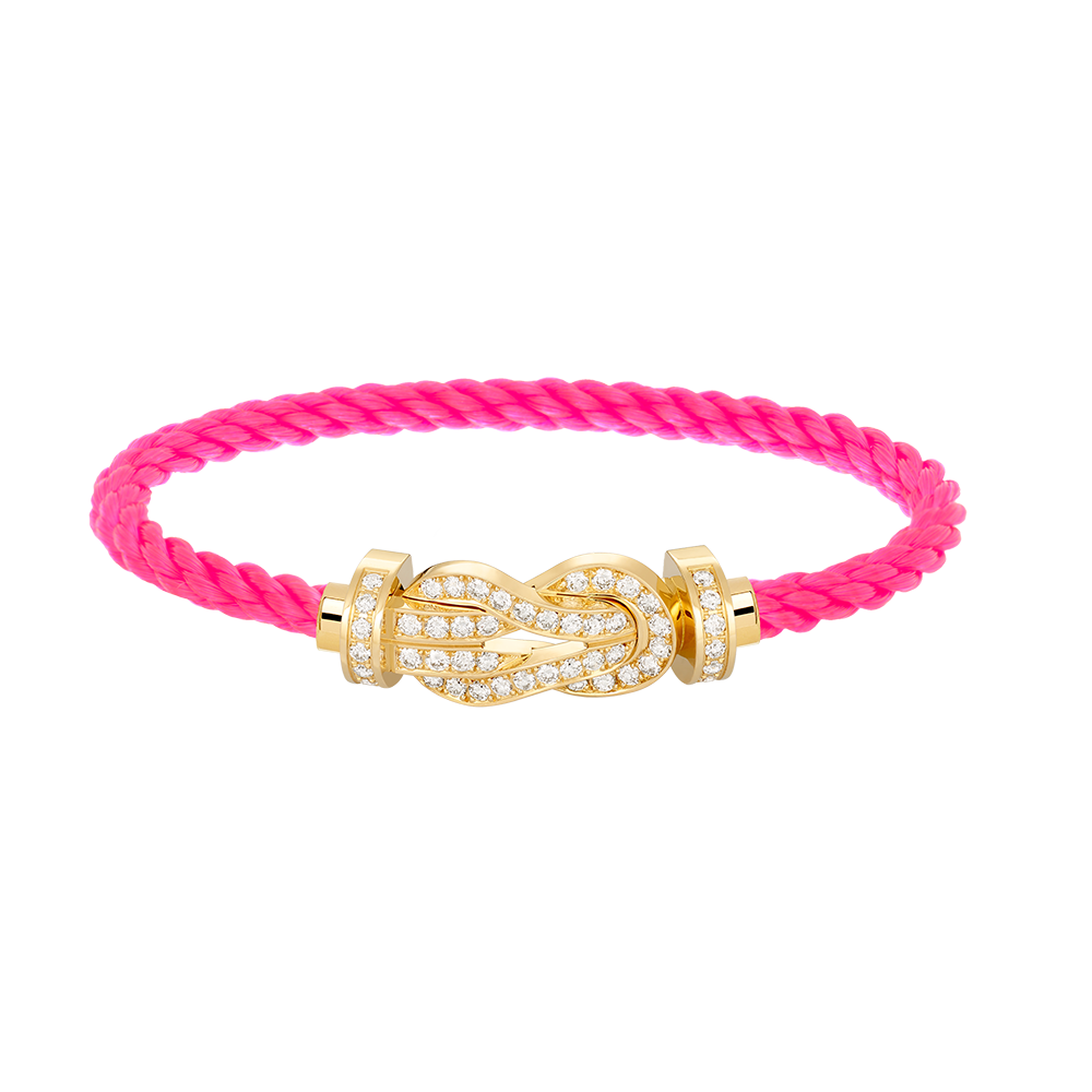 [Opulent Aurora]CHANCE LARGE 8 FIGURE BUCKLE FULLDIAMOND BRACELET GOLD