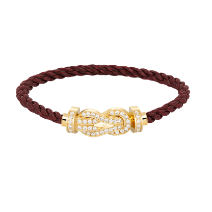 [Opulent Aurora]CHANCE LARGE 8 FIGURE BUCKLE FULLDIAMOND BRACELET GOLD