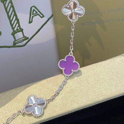 [Amore Jewelry] CLOVER 5 MOTIF VIOLET BRACELET COLLECTION