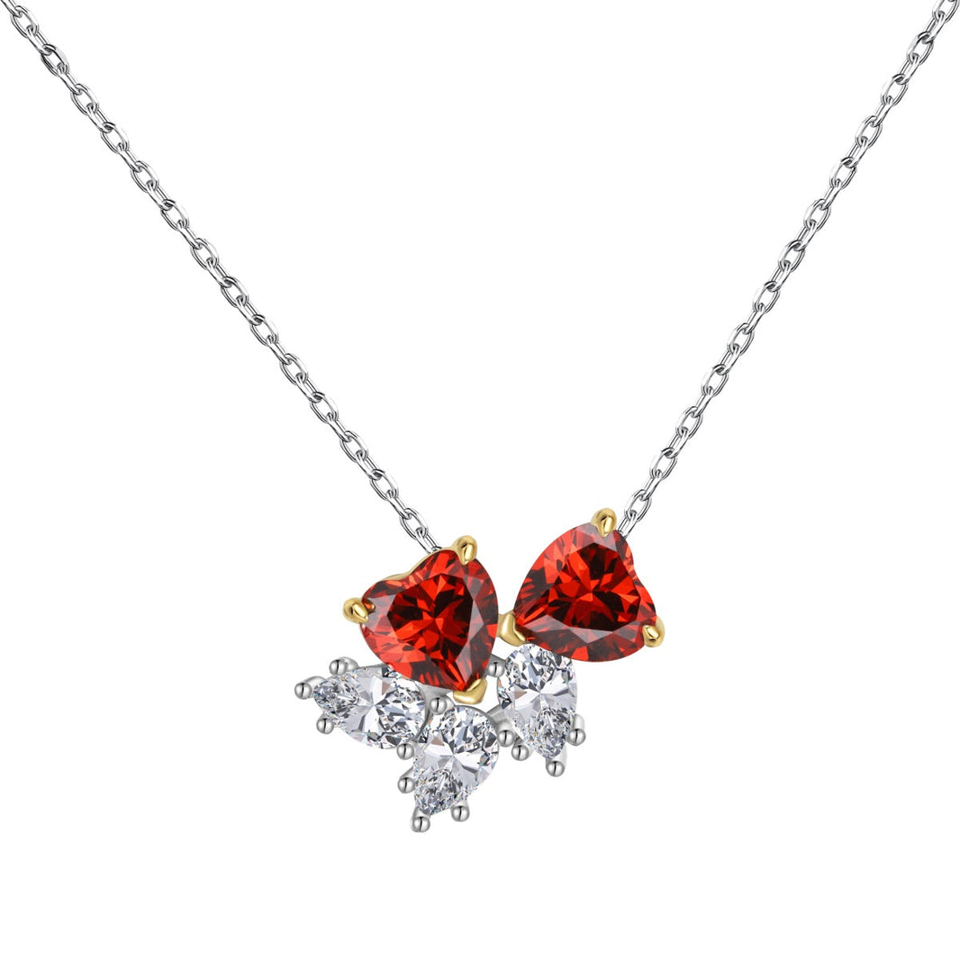 [Amore Jewelry]Dainty Red Heart Necklace
