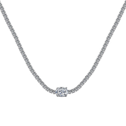 [Amore Jewelry]1.0 Carat Shining Oval Cut Necklace