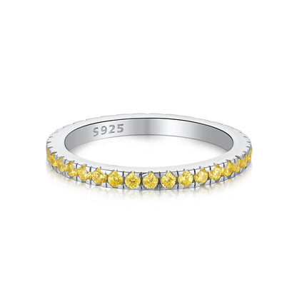[Amore Jewelry]Delicate Sparkling Round Cut Daily Ring