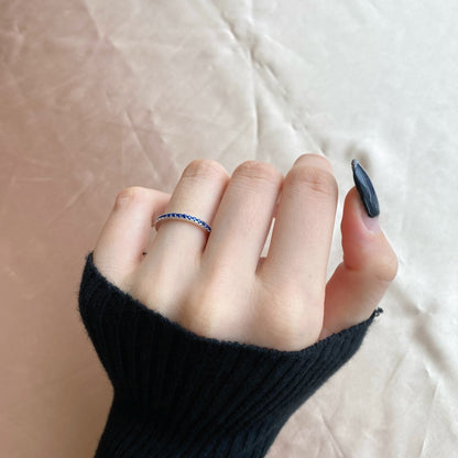 [Amore Jewelry]Delicate Sparkling Round Cut Daily Ring
