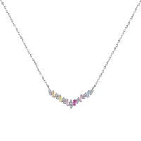 [Amore Jewelry]Dazzling Rainbow Necklace