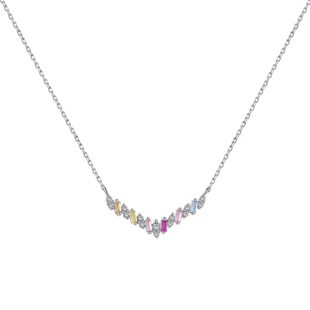 [Amore Jewelry]Dazzling Rainbow Necklace