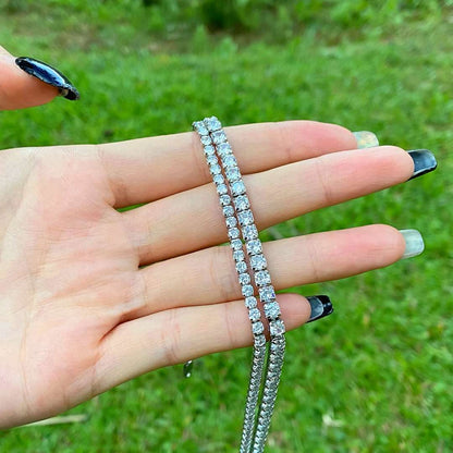 [Amore Jewelry]Elegant Tennis Chain Necklace