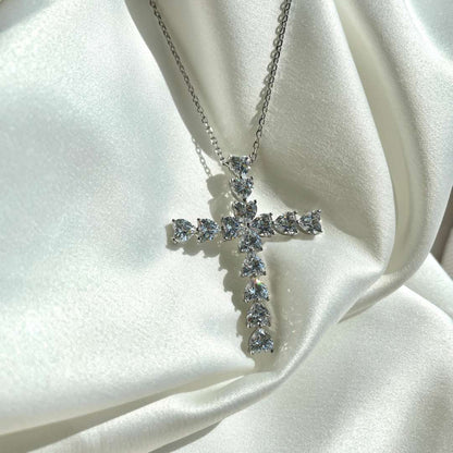 [Amore Jewelry]Radiant Cross Shape Necklace