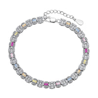 [Amore Jewelry]Dazzling Radiant Multi Cut Daily Bracelet