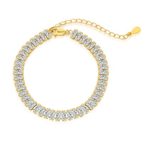 [Amore Jewelry]Exquisite Emerald Cut Daily Bracelet