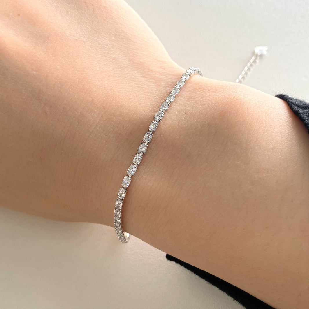 [Amore Jewelry]Elegant Emerald Cut Daily Bracelet