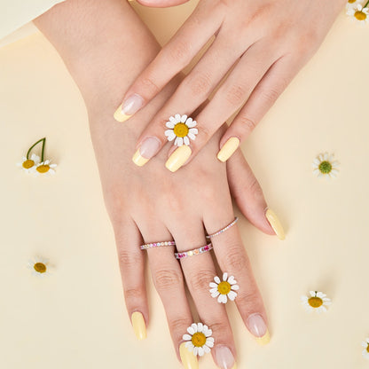 [Amore Jewelry]Elegant Vivid Round Cut Daily Ring