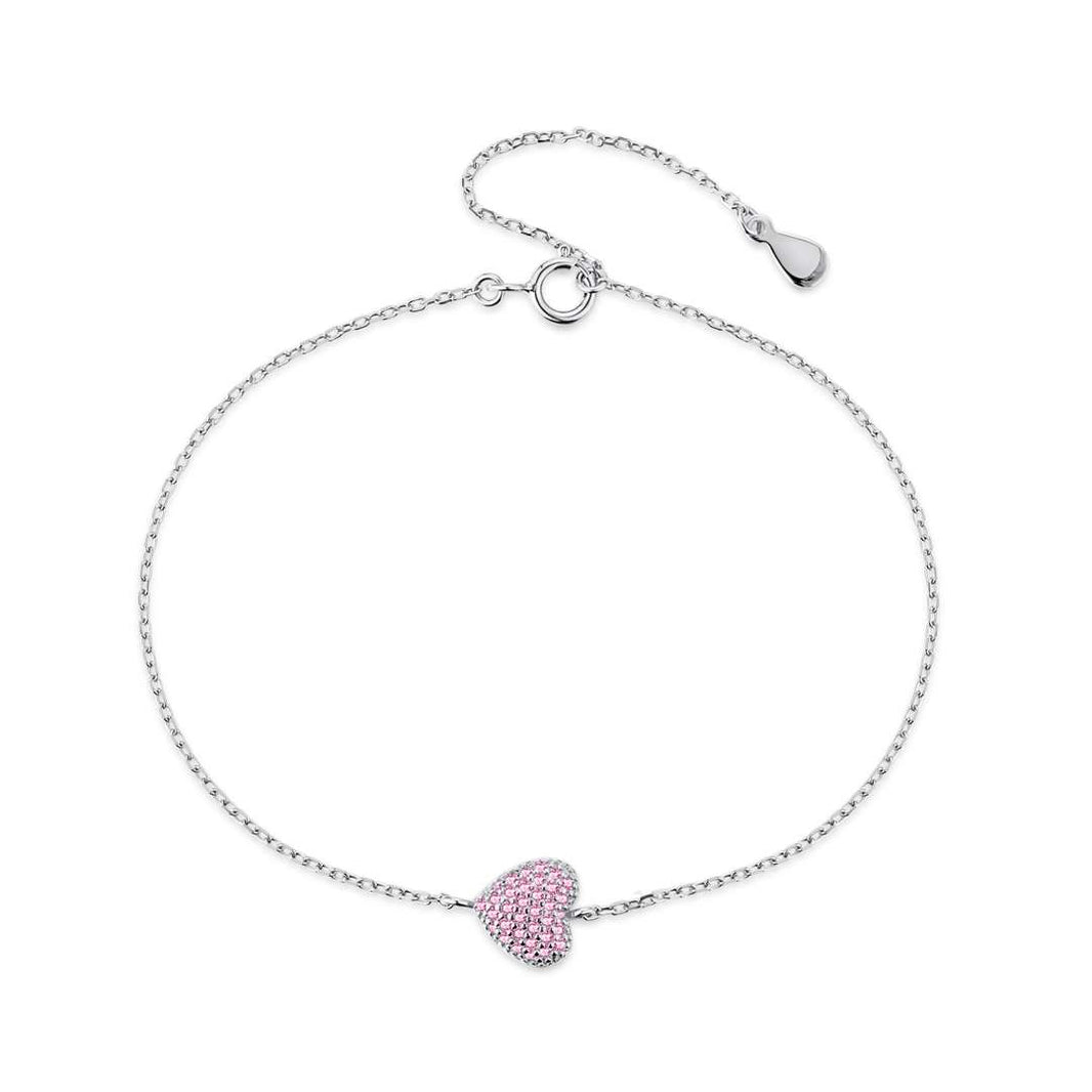 [Amore Jewelry]Heart-Shaped Gentle and Versatile Bracelet