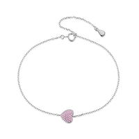 [Amore Jewelry]Heart-Shaped Gentle and Versatile Bracelet