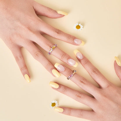 [Amore Jewelry]Dazzling Polychromatic Multi cut Daily Ring