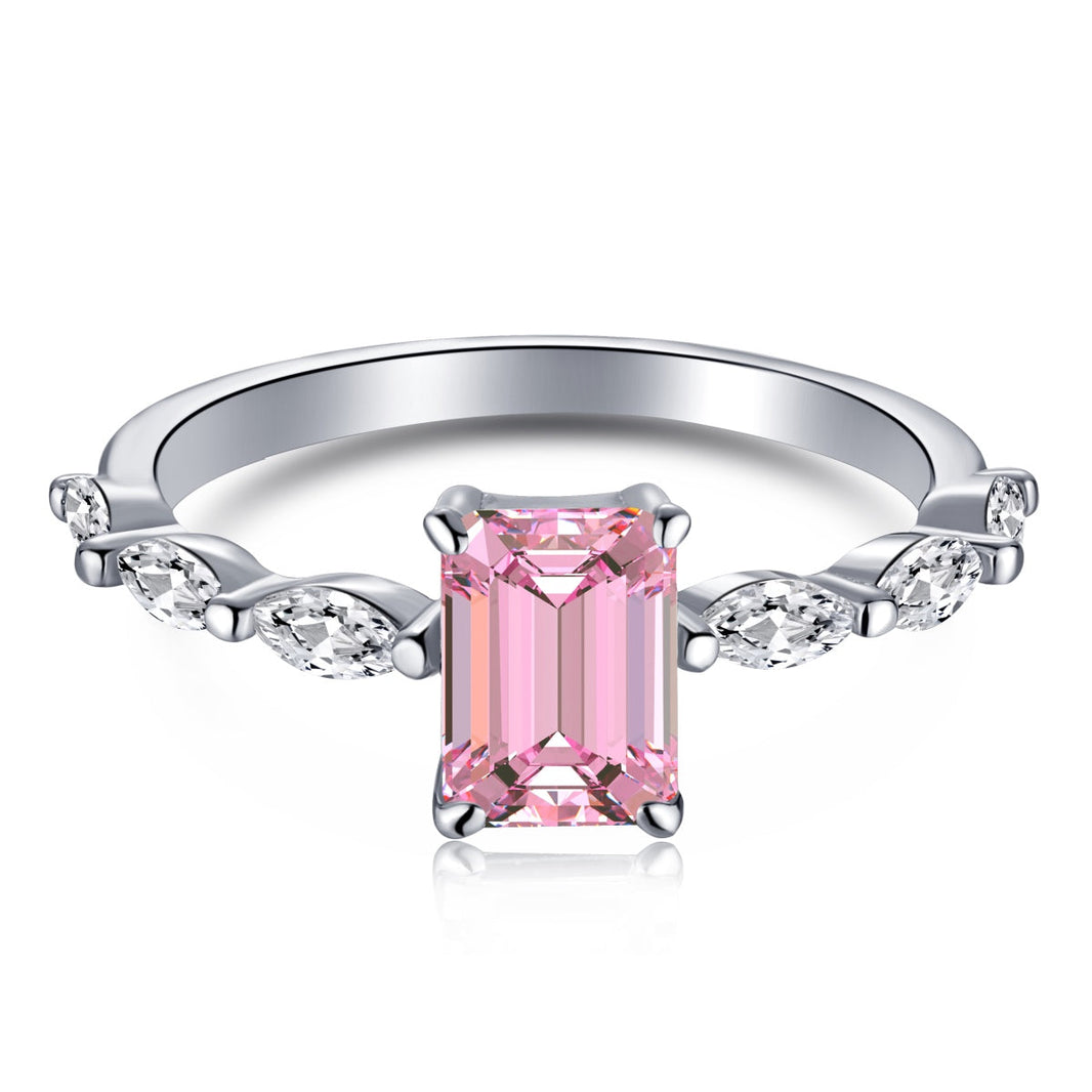 [Amore Jewelry]1.0 Carat Dainty Resplendent Radiant Cut Daily Ring