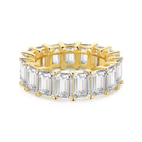 [Amore Jewelry]0.75 Carat Elegant Emerald Cut Tennis Ring