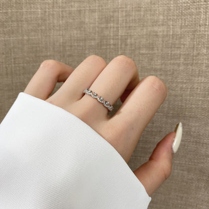 [Amore Jewelry]Elegant Resplendent Round Shape Party Ring