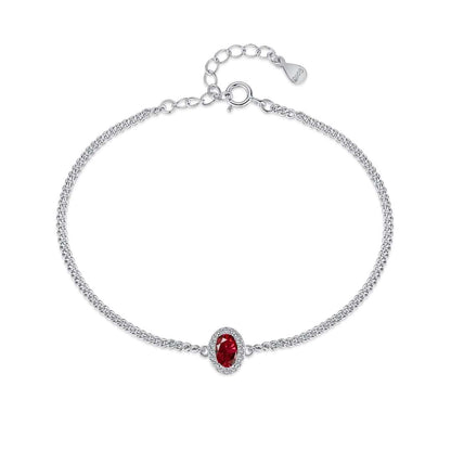 [Amore Jewelry]Exquisite Oval Shape Bracelet