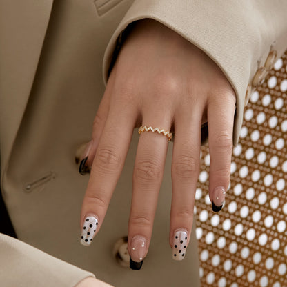 [Amore Jewelry]Delicate Enchanting Wave Shape Daily Ring