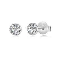 [Amore Jewelry]Sparkling Colorful Round Shape Earrings