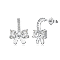 [Amore Jewelry]Exquisite Earrings With Heart-Shaped Bow Design