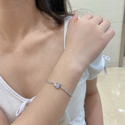 [Amore Jewelry]Dazzling Unique Multi Shape Lover Bracelet