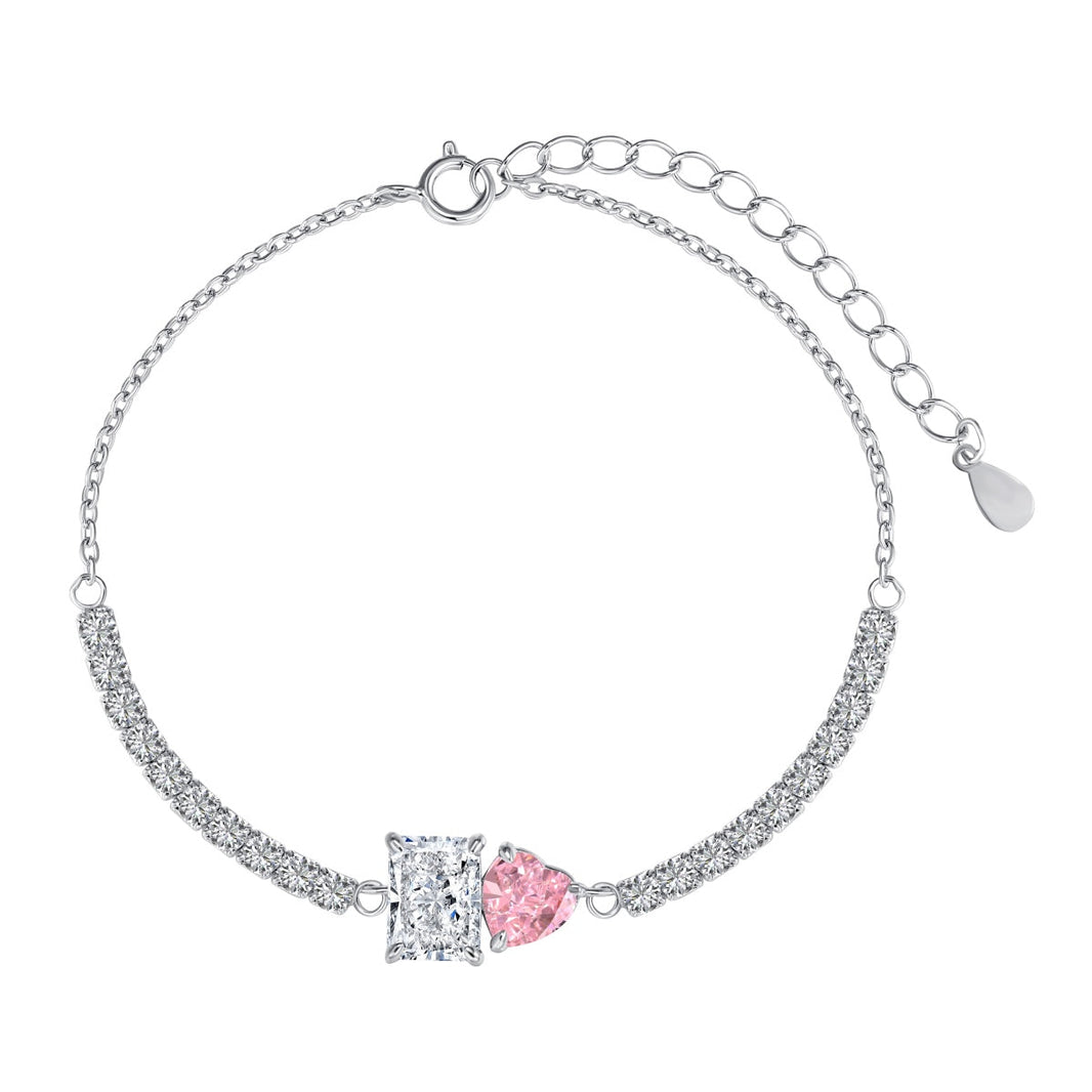 [Amore Jewelry]Dazzling Unique Multi Shape Lover Bracelet