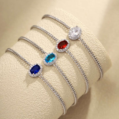 [Amore Jewelry]Exquisite Oval Shape Bracelet