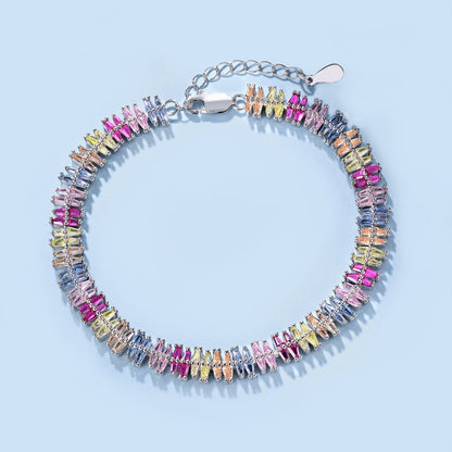 [Amore Jewelry]Sparkling Exquisite Multi Cut Party Bracelet