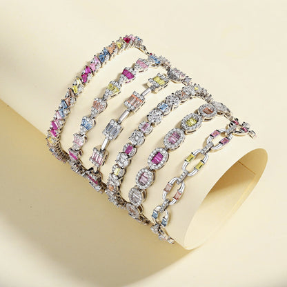 [Amore Jewelry]Dazzling Colorful Daily Bracelet