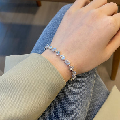 [Amore Jewelry]Unique Exquisite Multi Cut Daily Bracelet