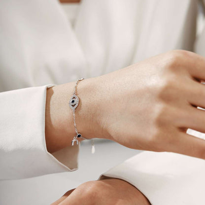 [Amore Jewelry]Dainty Eye Shape Necklace