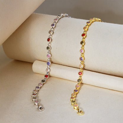 [Amore Jewelry]Sparkling Exquisite Round Cut Party Bracelet