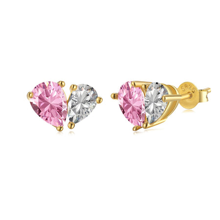 [Amore Jewelry]Dazzling Elegant Heart Cut Lover Earrings