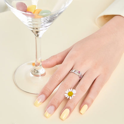 [Amore Jewelry]Sparkling Vibrant Emerald Cut Daily Ring