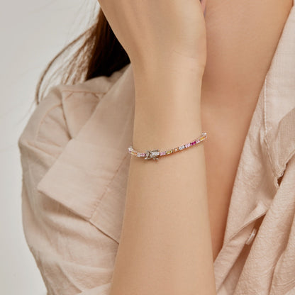 [Amore Jewelry]Delicate Romantic Heart Shape Lover Bracelet