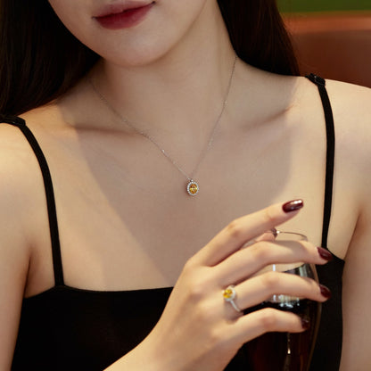 [Amore Jewelry]Delicate Unique Oval Cut Daily Earrings