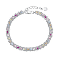 [Amore Jewelry]Delicate Colorful Multi Cut Daily Bracelet