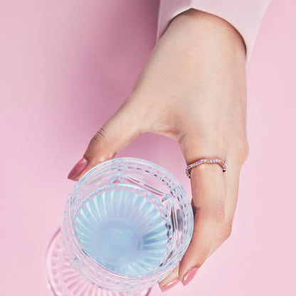 [Amore Jewelry]Dainty Colorful Round Cut Party Ring