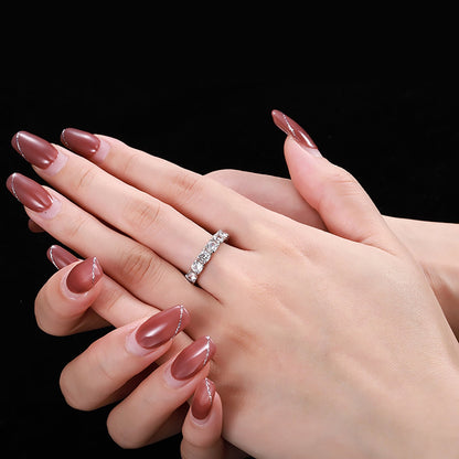 [Amore Jewelry]Eternity Round Cut Tennis Ring