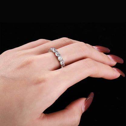 [Amore Jewelry]Eternity Round Cut Tennis Ring