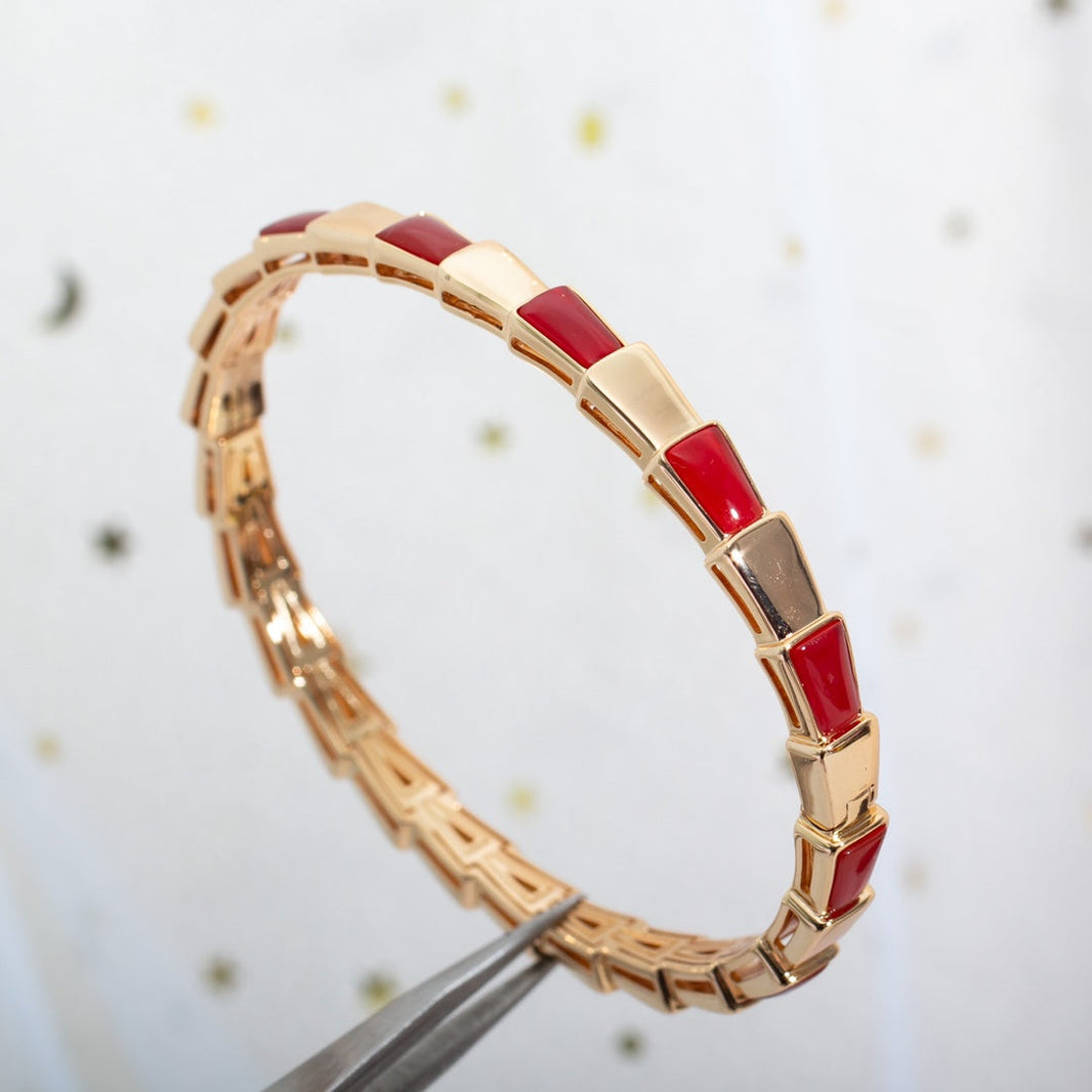 [Amore Jewelry]SERPENTI BRACELET PINK GOLD RUBELLITE