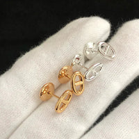[Amore Jewelry]CHAINE SMALL EARRINGS GOLD AND SILVER