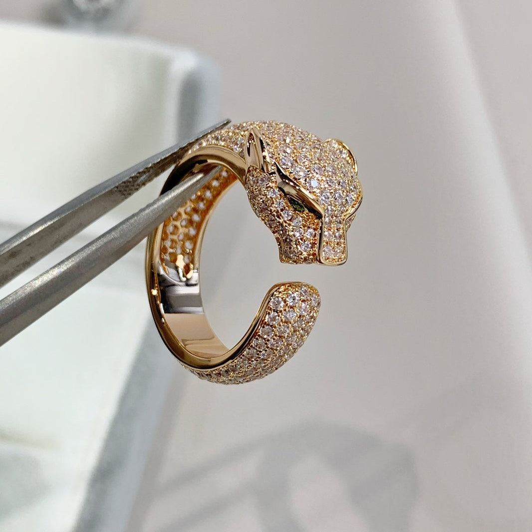 [Amore Jewelry]PANTHERE PINK GOLD DIAMOND RING