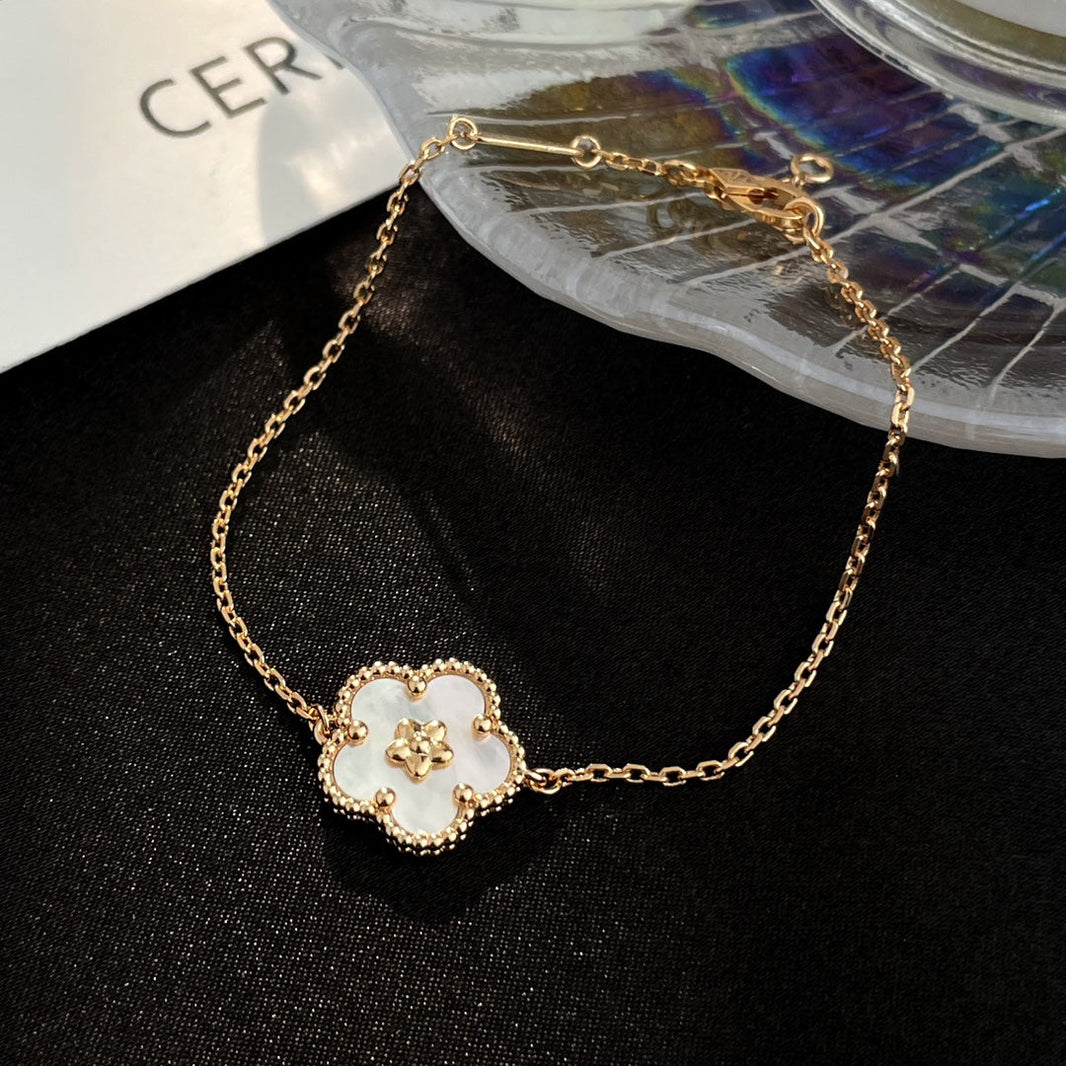 [Amore Jewelry]LUCKY SPRING ROSE GOLD MOP BRACELET