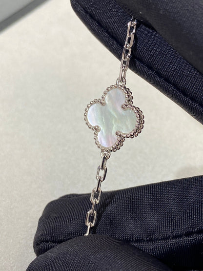 [Amore Jewelry]CLOVER SILVER MOP 5 MOTIF BRACELET