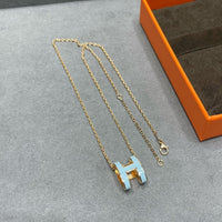[Amore Jewelry]POP H SKY BLUE NECKLACE