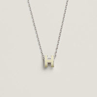 [Amore Jewelry]HM CLIC YELLOW ENAMEL GOLD NECKLACE