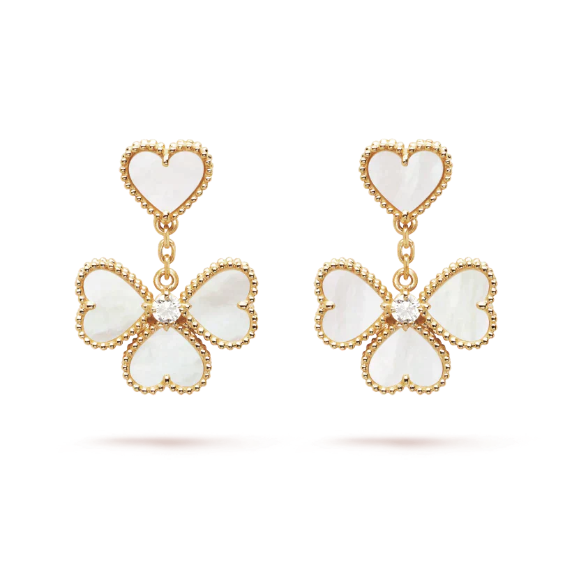 [Amore Jewelry]CLOVER SWEET WHITE MOP EARRINGS